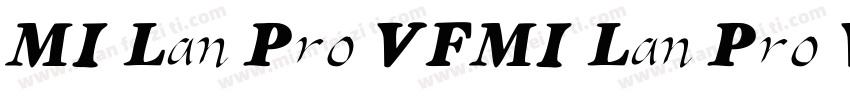 MI Lan Pro VFMI Lan Pro VF字体转换